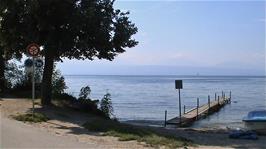 Lake Geneva, from Promenade de Vidy, 0.3 miles from the hostel